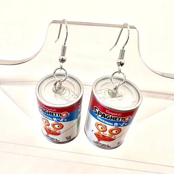 Spaghetti O’s Earrings - Mini Brands 5 Earrings - Food Earrings - Soup Earrings - Picture 2 of 10